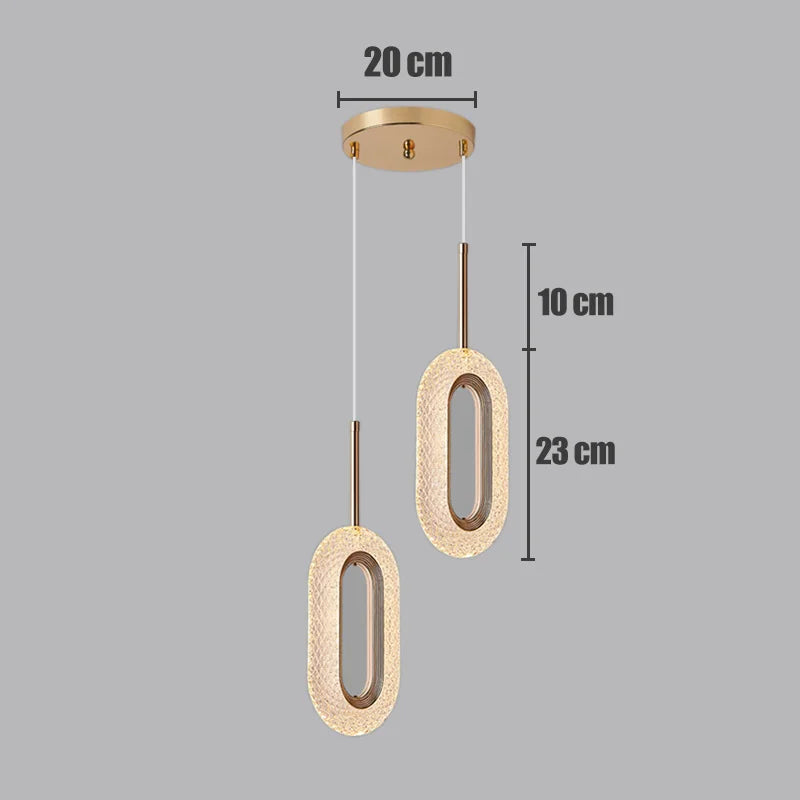 Lámpara Colgante LED Nórdica — Decoración Minimalista